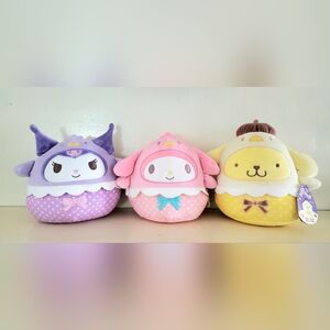 NWT Hello Kitty & Friends Squishmallows EASTER 2025 8” Spring Set of 3 RARE‎ HTF